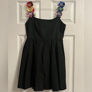 Queen of Sparkles Dress with Floral Sequin Straps